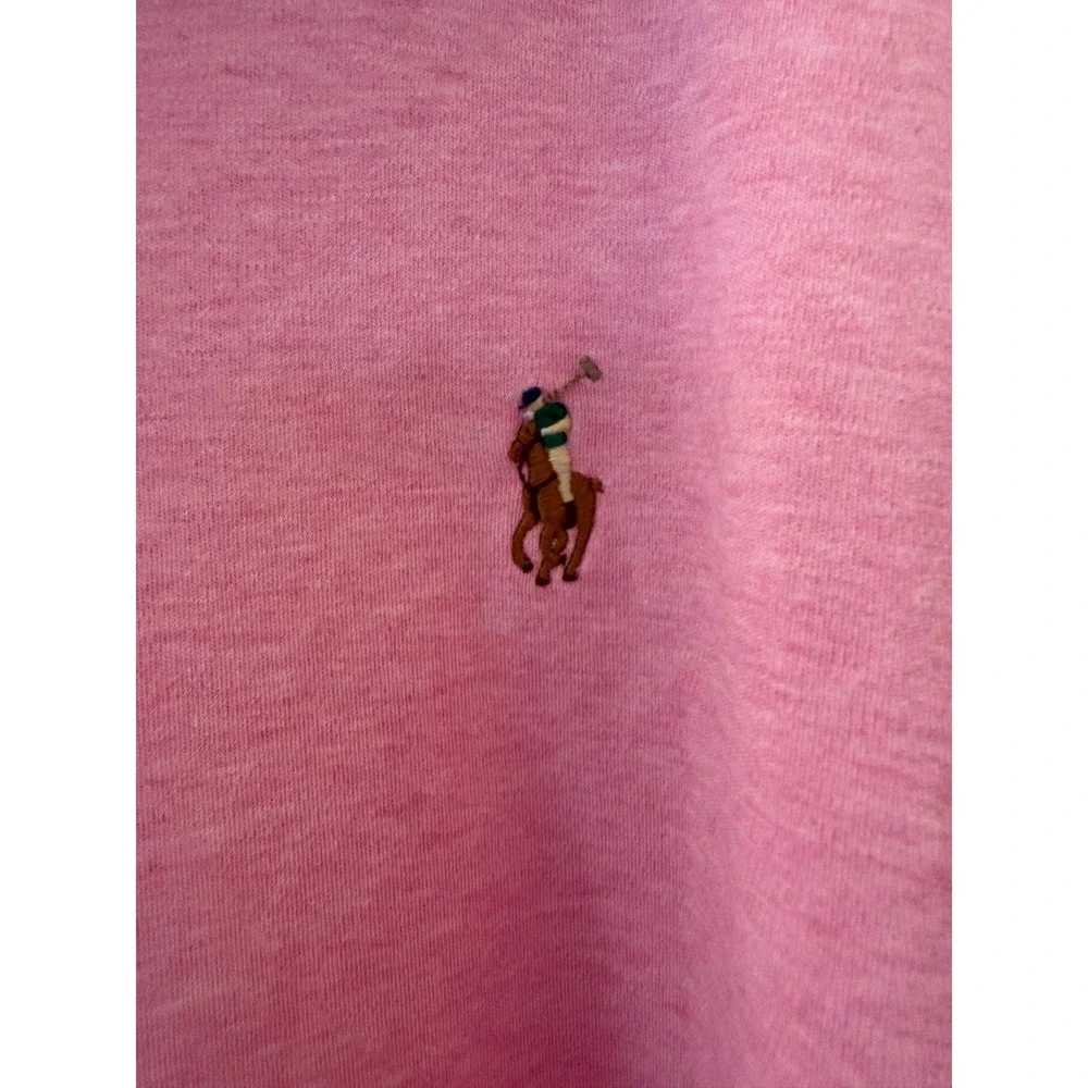 Polo Ralph Lauren Mens XL Classic Fit Pink Heather Short Sleeve Polo Shirt